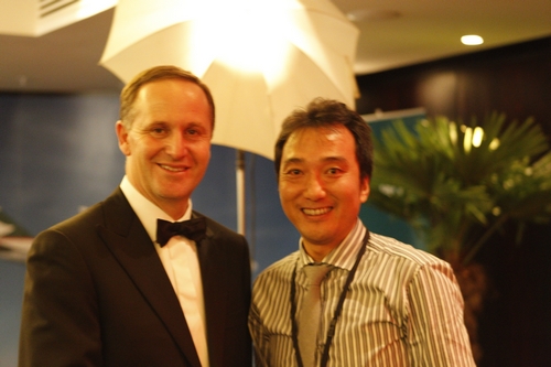 John Key warmly received AUNEW representatives